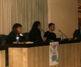 Un momento dell'incontro con l'autore