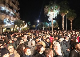 Il lungomare durante la notte di S. Silvestro 2017