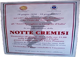 Notte Cremisi con i Bersaglieri d'Italia