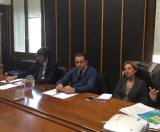 Un momento della conferenza stampa