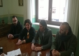 Un momento della conferenza stampa