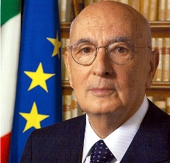 Il presidente Giorgio Napolitano