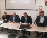 un momento della conferenza stampa
