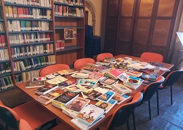 Alcuni dei libri donati