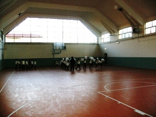 Una palestra scolastica