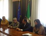 Un momento della conferenza stampa