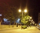 Un impianto di illuminazione in città