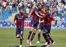 Un momento di un incontro del Crotone Calcio