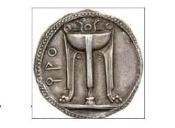 Una moneta dell'Antica Kroton
