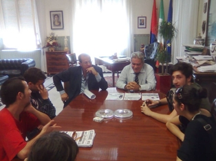 Gli studenti in Municipio