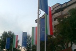 uno scorcio di Piazza Gandhi