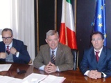 Un momento della conferenza stampa