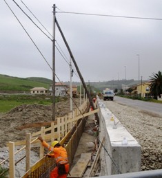 Lavori a Via Nazioni Unite