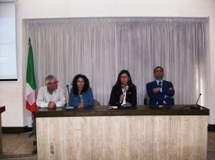 Un momento della conferenza stampa