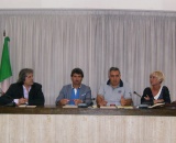 Un momento della conferenza stampa