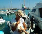Marianna De Micheli nel porto di Crotone