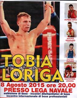 Il campione di boxe Tobia Loriga