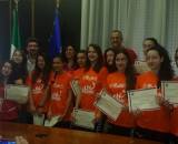 Un momento della cerimonia
