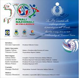 Presentazione finali nazionali di Pallavolo