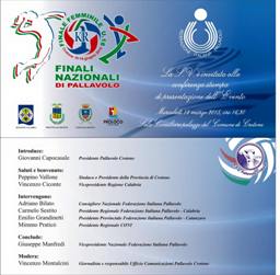 Presentazione finali nazionali di Pallavolo