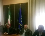 Un momento della conferenza stampa