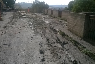 Il cantiere a Parco Carrara