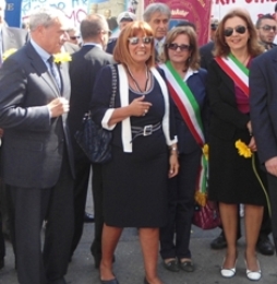 Un momento della manifestazione di Reggio Calabria