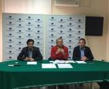Un momento della conferenza stampa