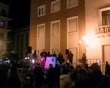 Un momento dell'evento in Piazza della Resistenza