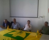 Un momento della conferenza stampa