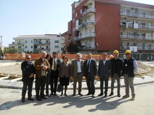 Una immagine dal cantiere di Corso Mazzini