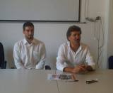 Un momento della conferenza stampa