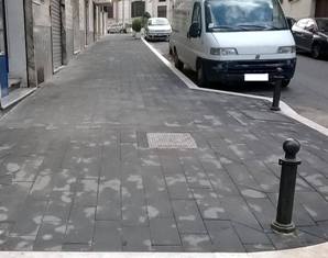 Un tratto di via Marinella