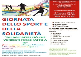 Giornata dello Sport e della Solidarietà - Consiglio Comunale dei Ragazzi