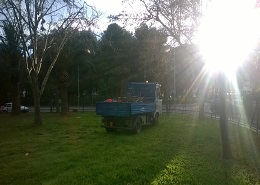 I lavori al parco delle Rose