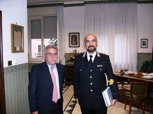 Il Sindaco Vallone ed il Comandante Iacono