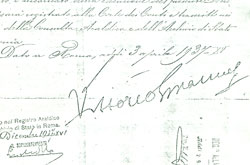 Un dettaglio del documento