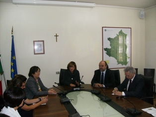 un momento della conferenza stampa