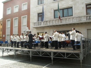 La banda in Piazza della Resistenza