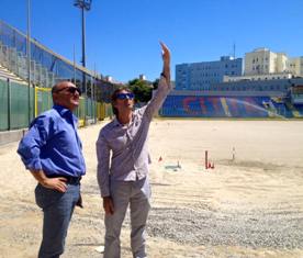 Sopralluogo allo stadio Scida