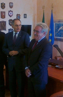 ll Prefetto Panico ed il sindaco Vallone