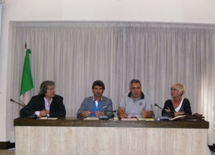 Un momento della conferenza stampa