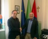 Il segretario Rosaspina e il sindaco Pugliese