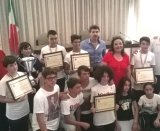 Un momento della cerimonia