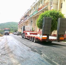 Lavori nel quartiere Lampanaro