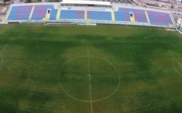 Una veduta aerea dello stadio Scida