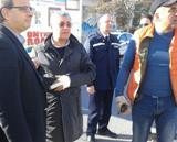 Un momento dei lavori in via Matteotti