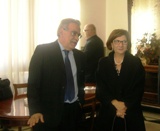 Il sindaco Vallone ed il prefetto Tirone