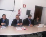Un momento della conferenza stampa