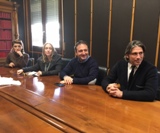 Un momento della conferenza stampa